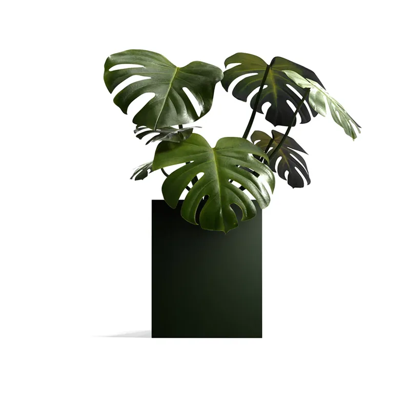 Jardinière extérieure carrée légère