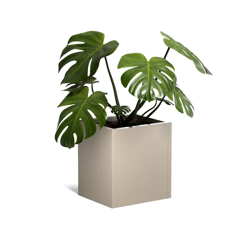 Jardinière extérieure carrée légère