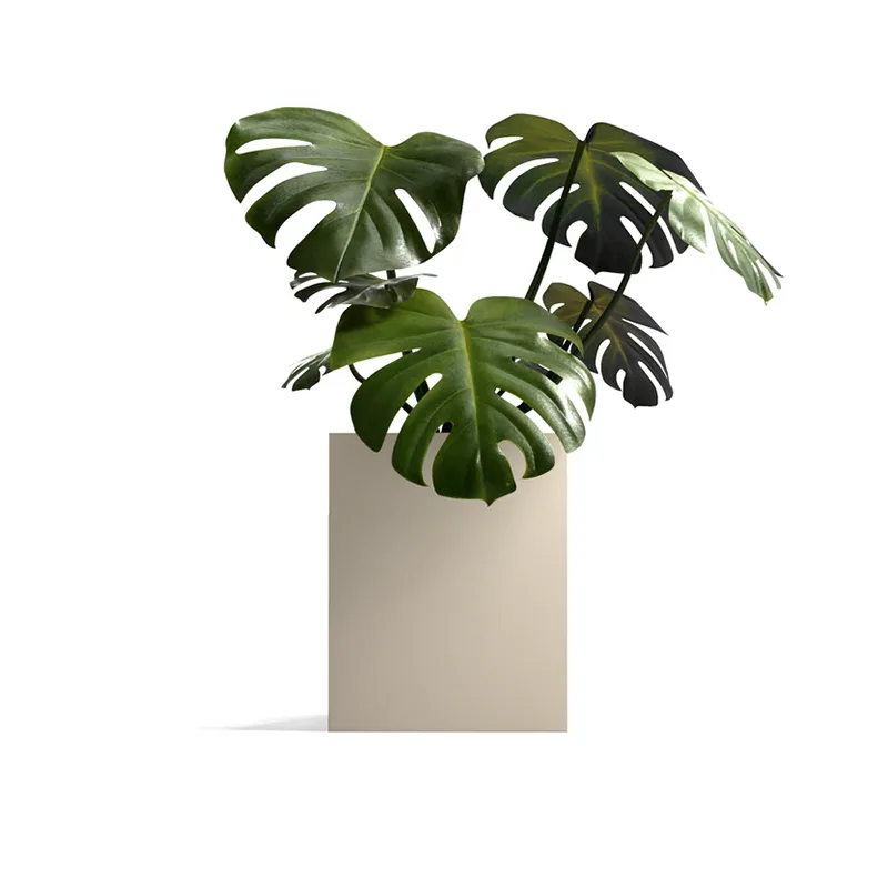 Jardinière extérieure carrée légère