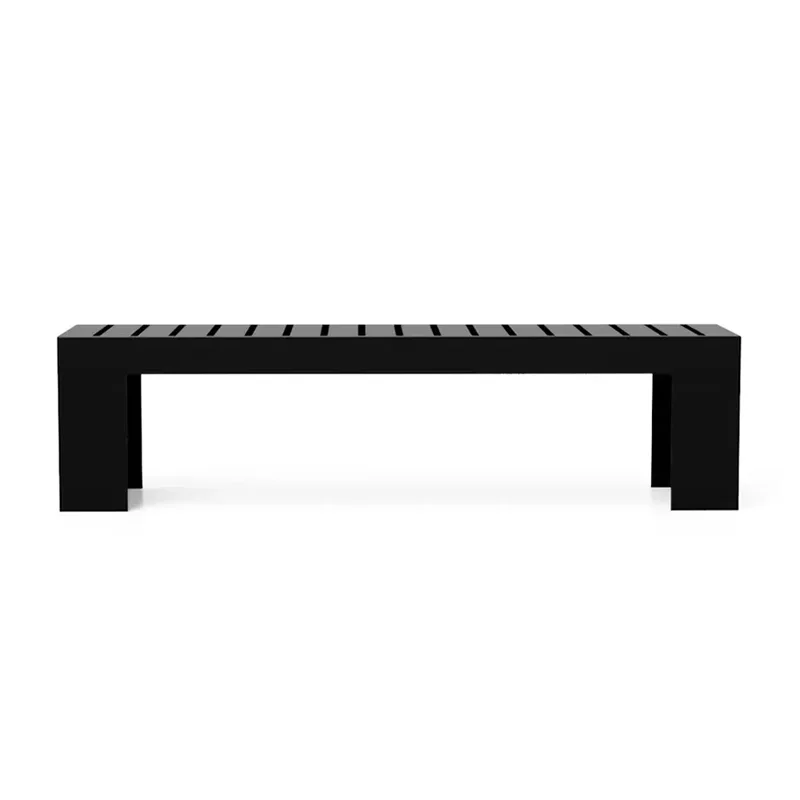 Banc d'extérieur noir de jardin