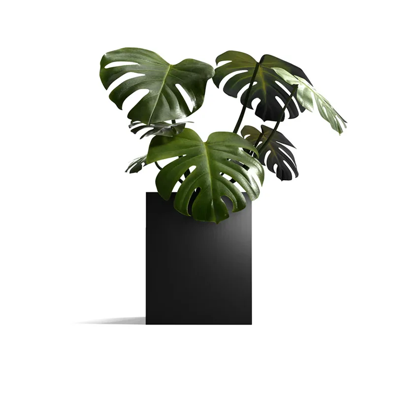 Jardinière extérieure carrée légère