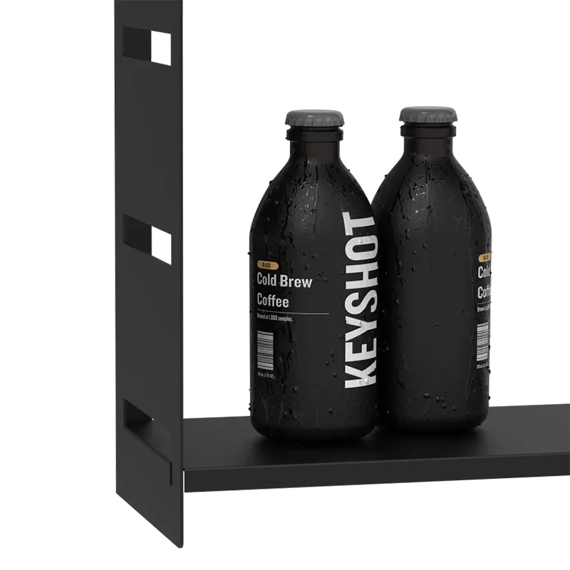 Etagères murales complètes en métal